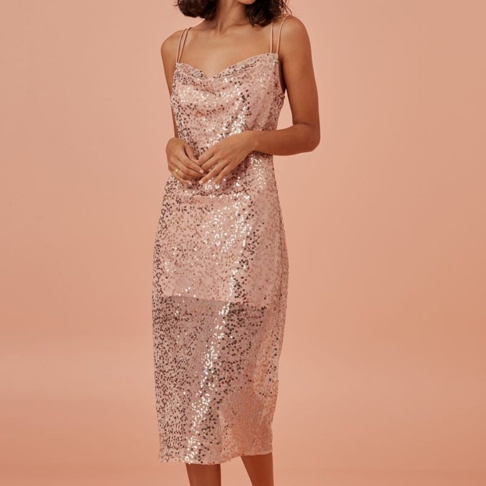 Selena Dress, Champagne